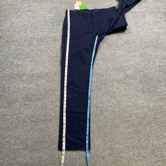 J Crew Pants Mens 31 Navy Cotton Blend Straight TruTemp365 Chino Flex Stretch - Picture 6 of 13